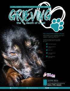 Grieving the Death of a Pet Support Group poster